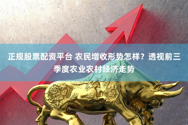 正规股票配资平台 农民增收形势怎样？透视前三季度农业农村经济走势